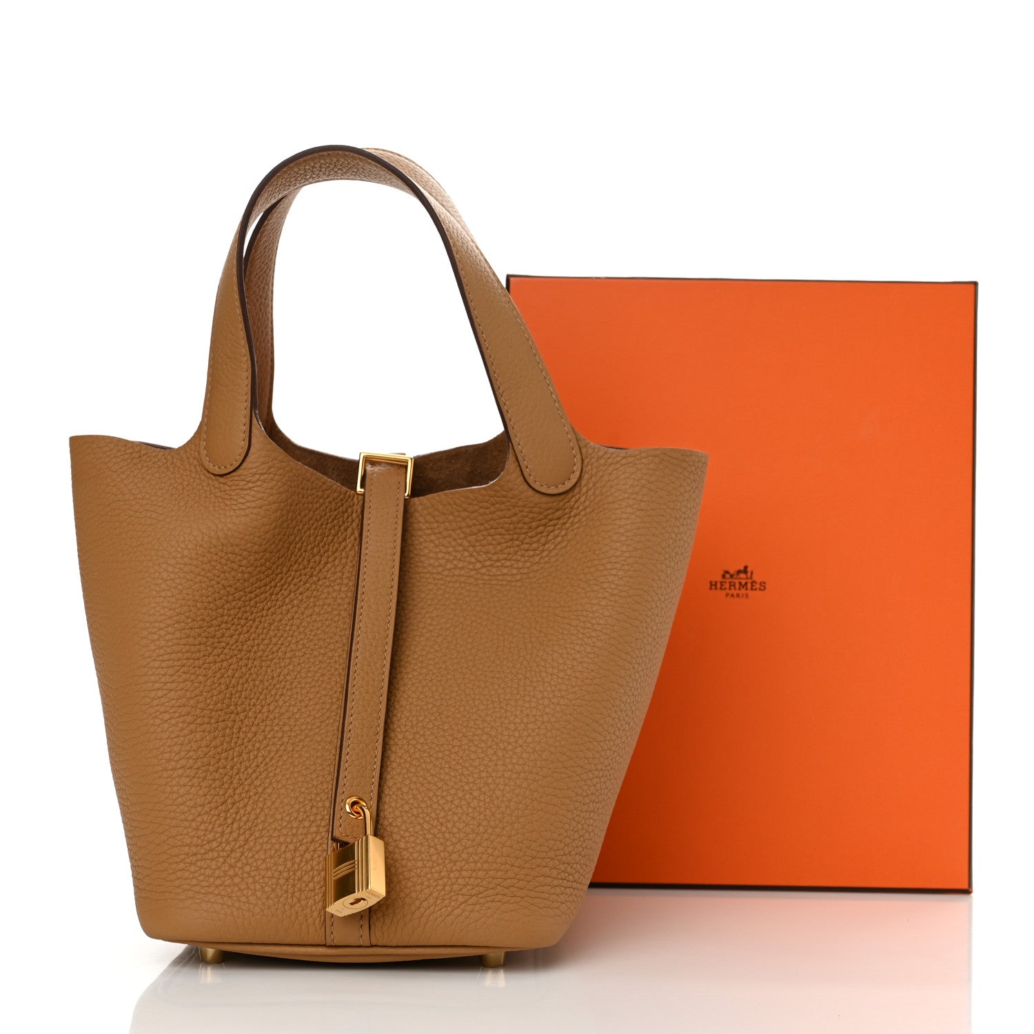 Hermes Taurillon Clemence Picotin Lock 18 PM Biscuit 12 of 12