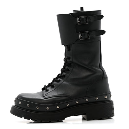Christian Dior Calfskin Diorquake 25mm Combat Boots 39 Black 1 of 16