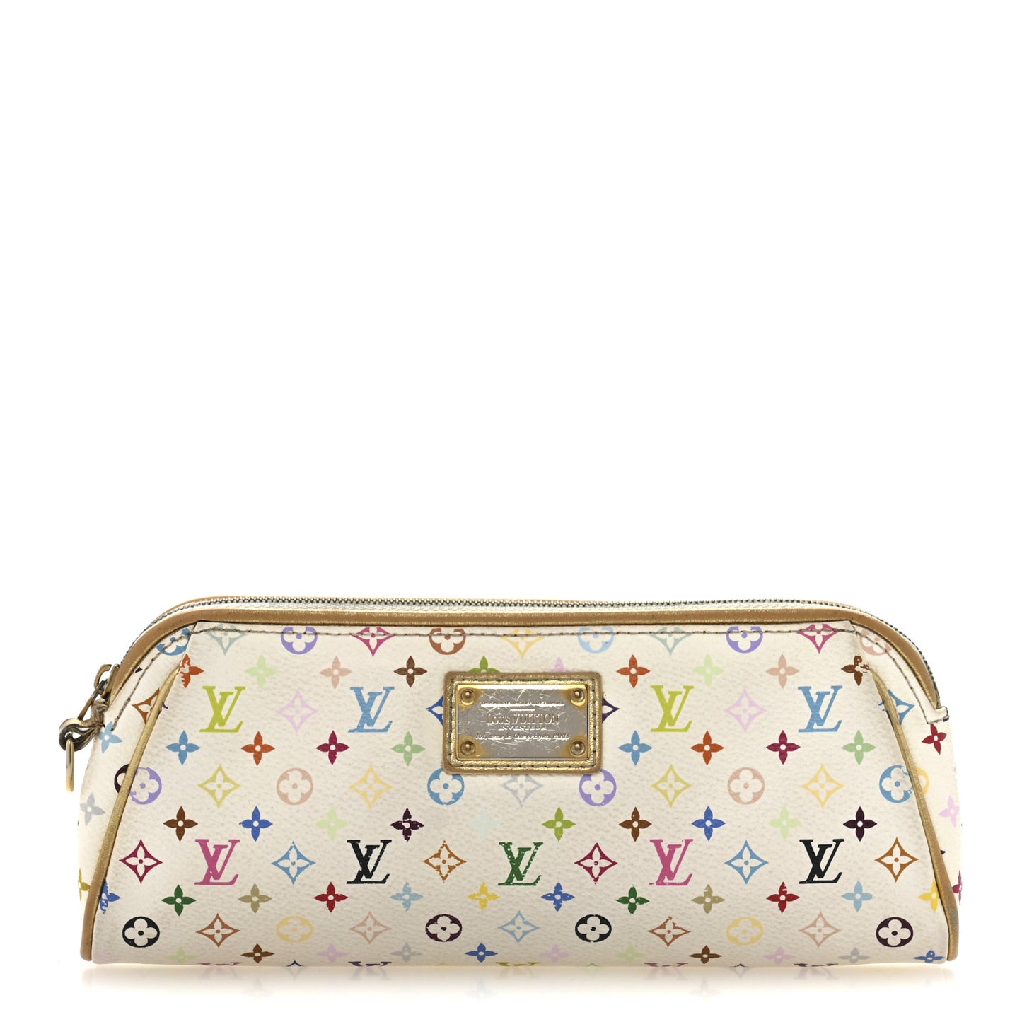 Monogram Multicolor Kate Clutch White