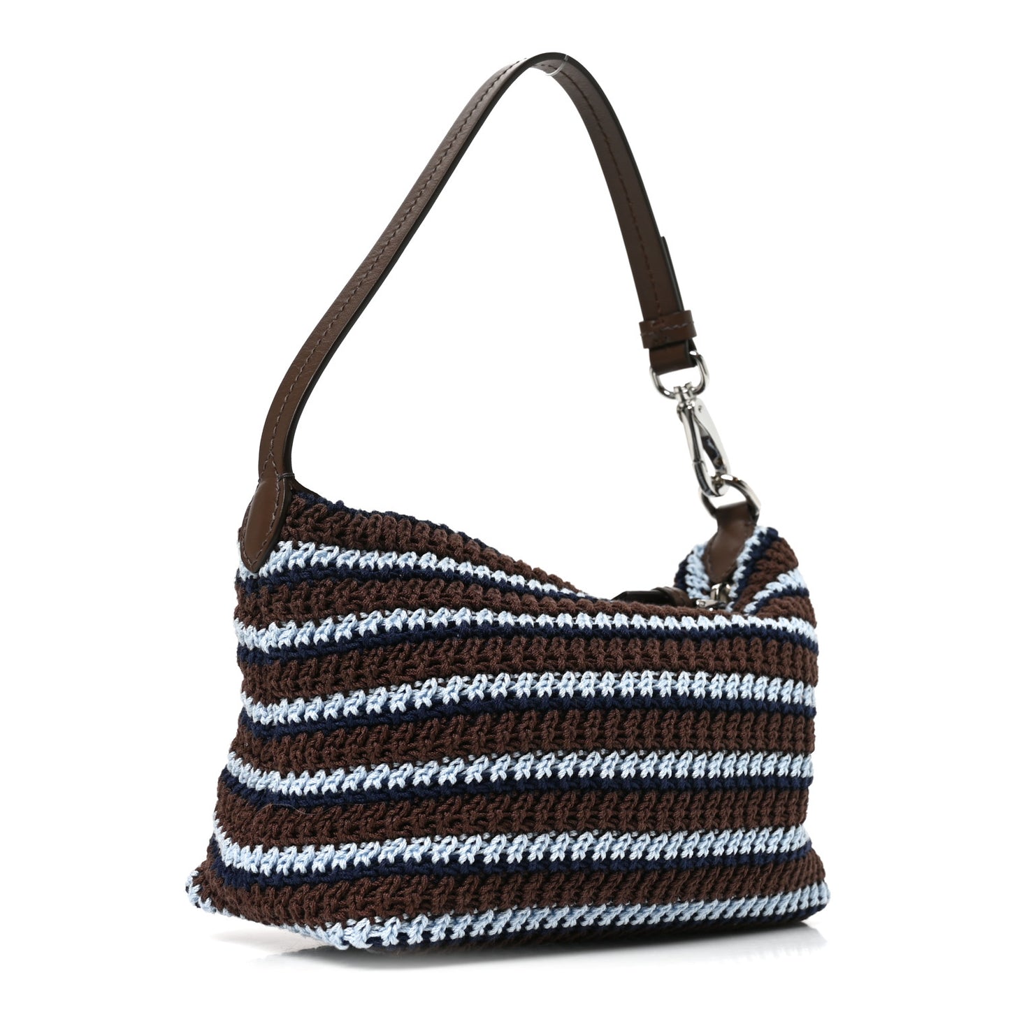 Fabric Crochet Mini Spirit Bag Cacao Celeste