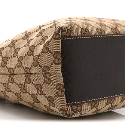 Gucci Monogram Small Charmy Tote Dark Brown 9 of 10