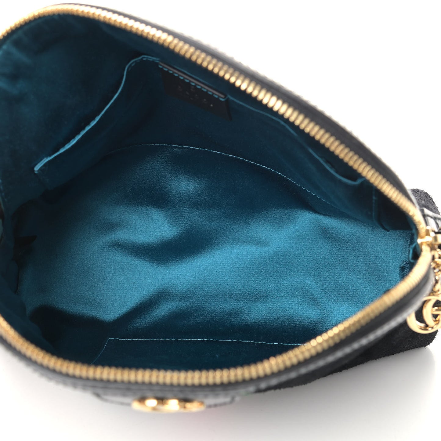 Suede Patent Web GG Small Ophidia Dome Shoulder Bag Black