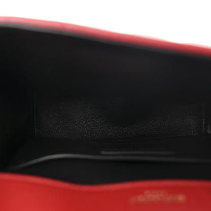 Saint Laurent Lambskin Matelasse Monogram Medium Vicky Chain Bag Rouge Eros 5 of 10