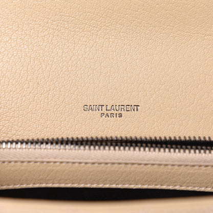 Saint Laurent Sheepskin Matelasse Medium College Monogram Bag Beige 8 of 10