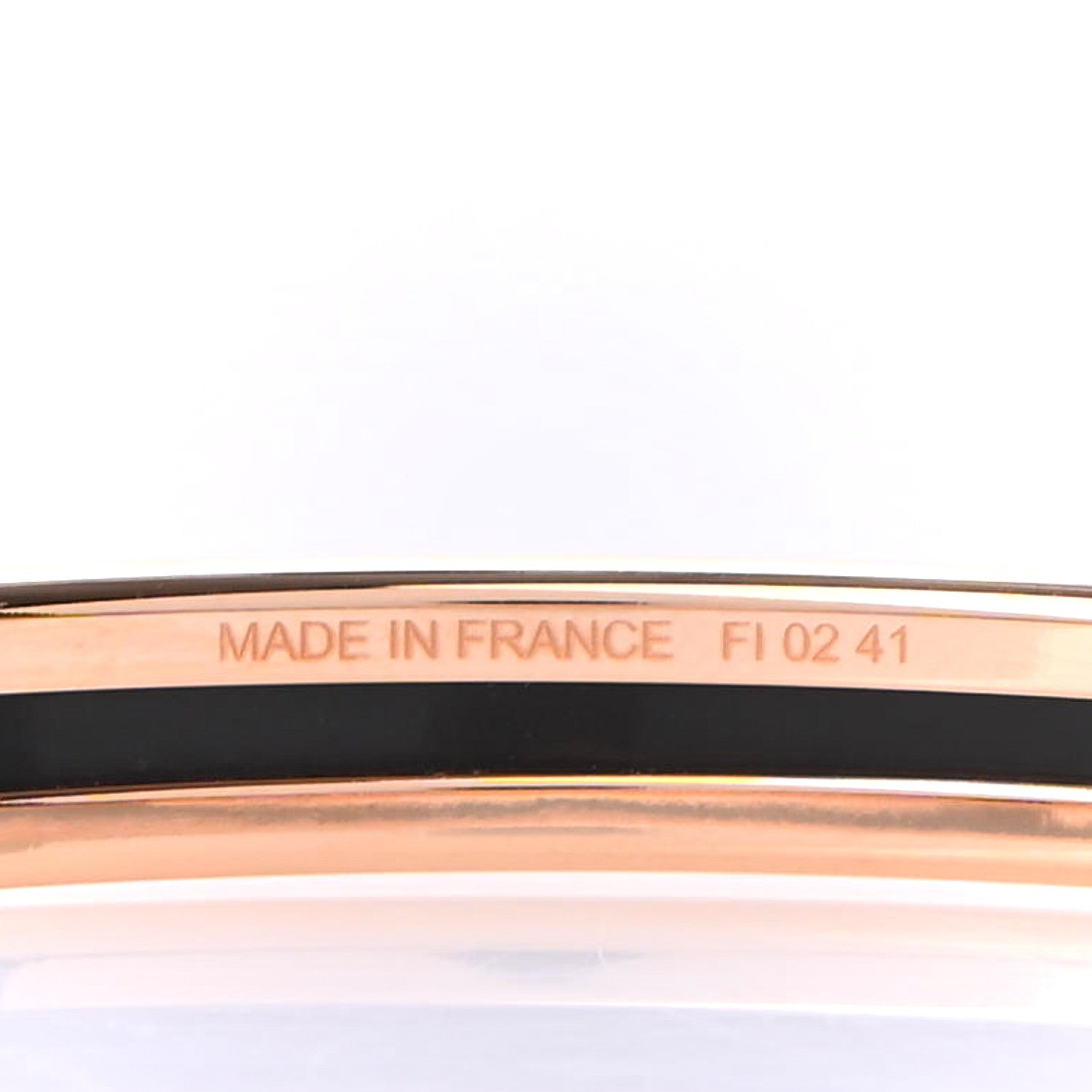 Hermes Enamel Printed Extra Narrow Bracelet 65 5 of 5