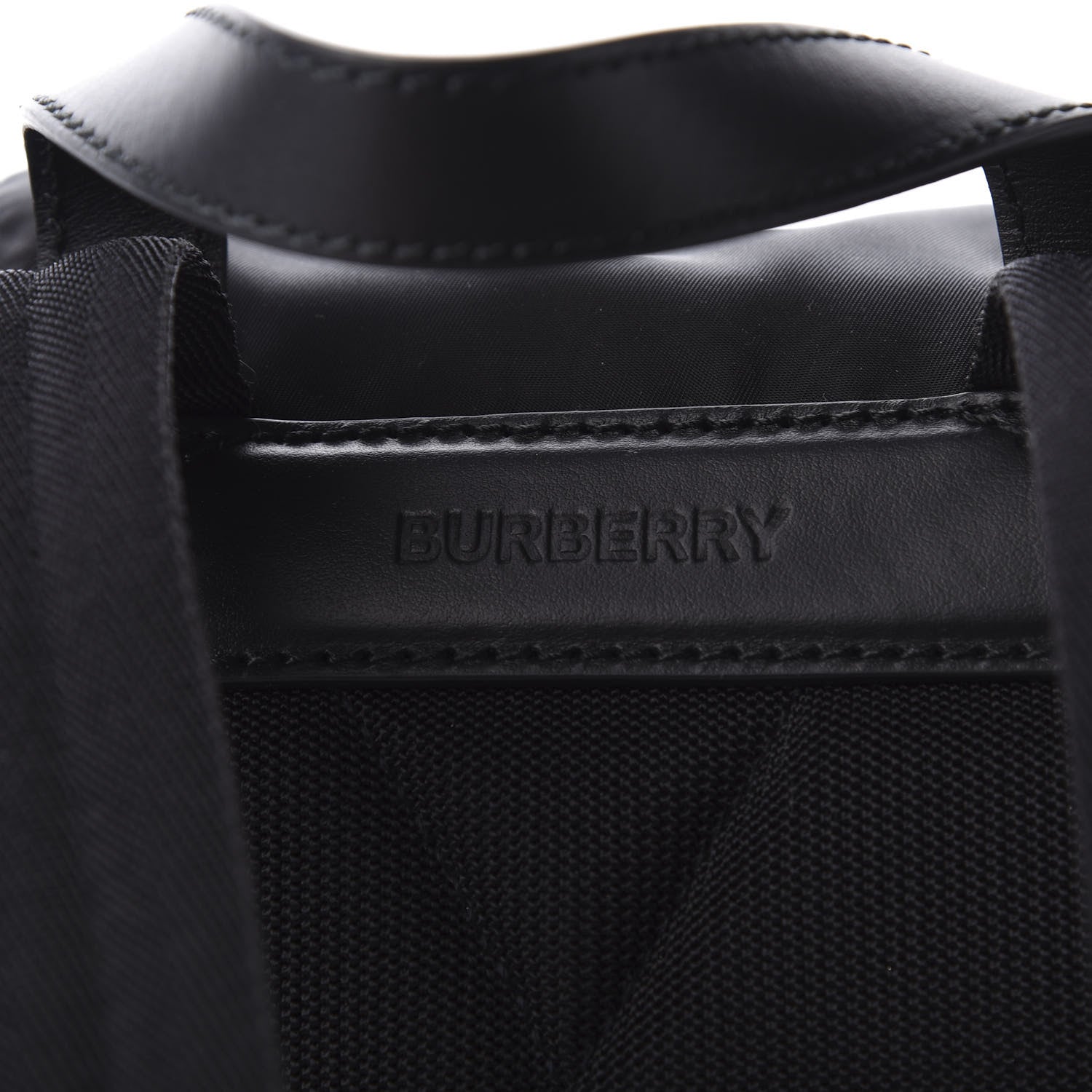 Burberry Nylon Logo Print Medium Rucksack Backpack Black 9 of 10