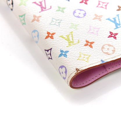 Louis Vuitton Monogram Multicolor Small Ring Agenda Cover White Litchi 11 of 12