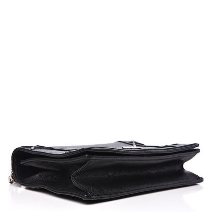 Christian Dior Grained Calfskin Medium Diorama Flap Bag Black 4 of 18