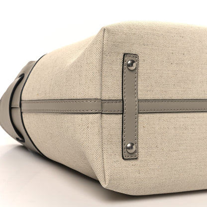 Burberry Canvas Calfskin Medium Belt Bag Mineral Grey 7 of 9
