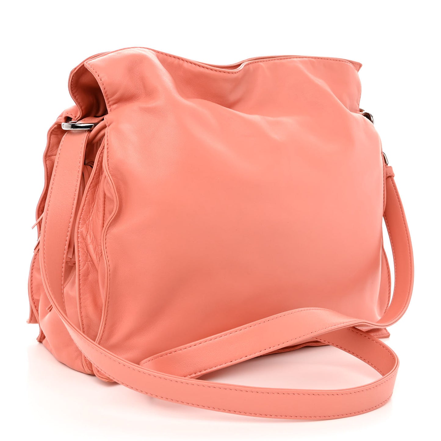 Calfskin Flamenco Knot Bag Pink