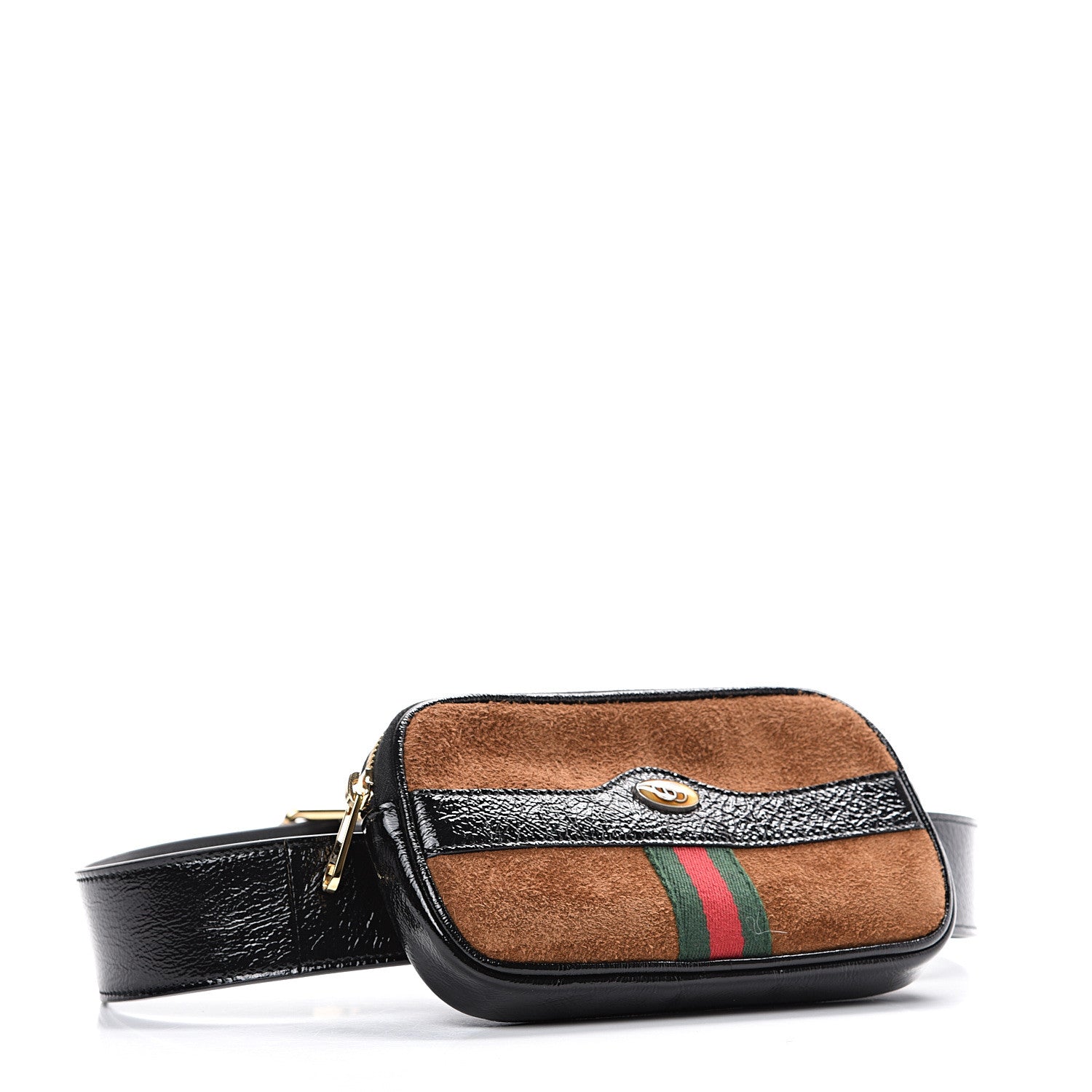 Gucci Suede Patent Ophidia Belted iPhone Case 85 34 Nocciola Black 3 of 11