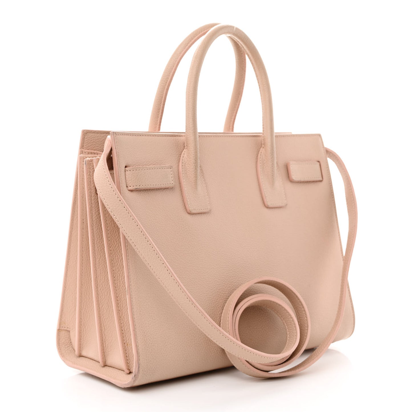 Grained Calfskin Baby Sac De Jour Pale Pink