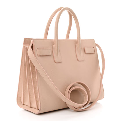 Saint Laurent Grained Calfskin Baby Sac De Jour Pale Pink 3 of 21