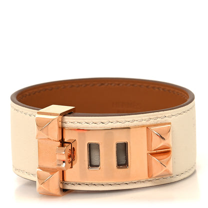 Hermes Swift Collier de Chien CDC 24 Bracelet T2 Nata 1 of 8