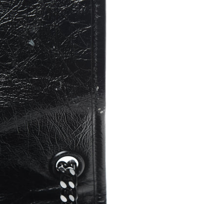 Saint Laurent Crinkled Calfskin Matelasse Monogram Large Niki Chain Satchel Black 15 of 20