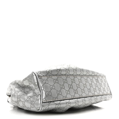Gucci Guccissima Medium Sukey Tote Silver 4 of 10