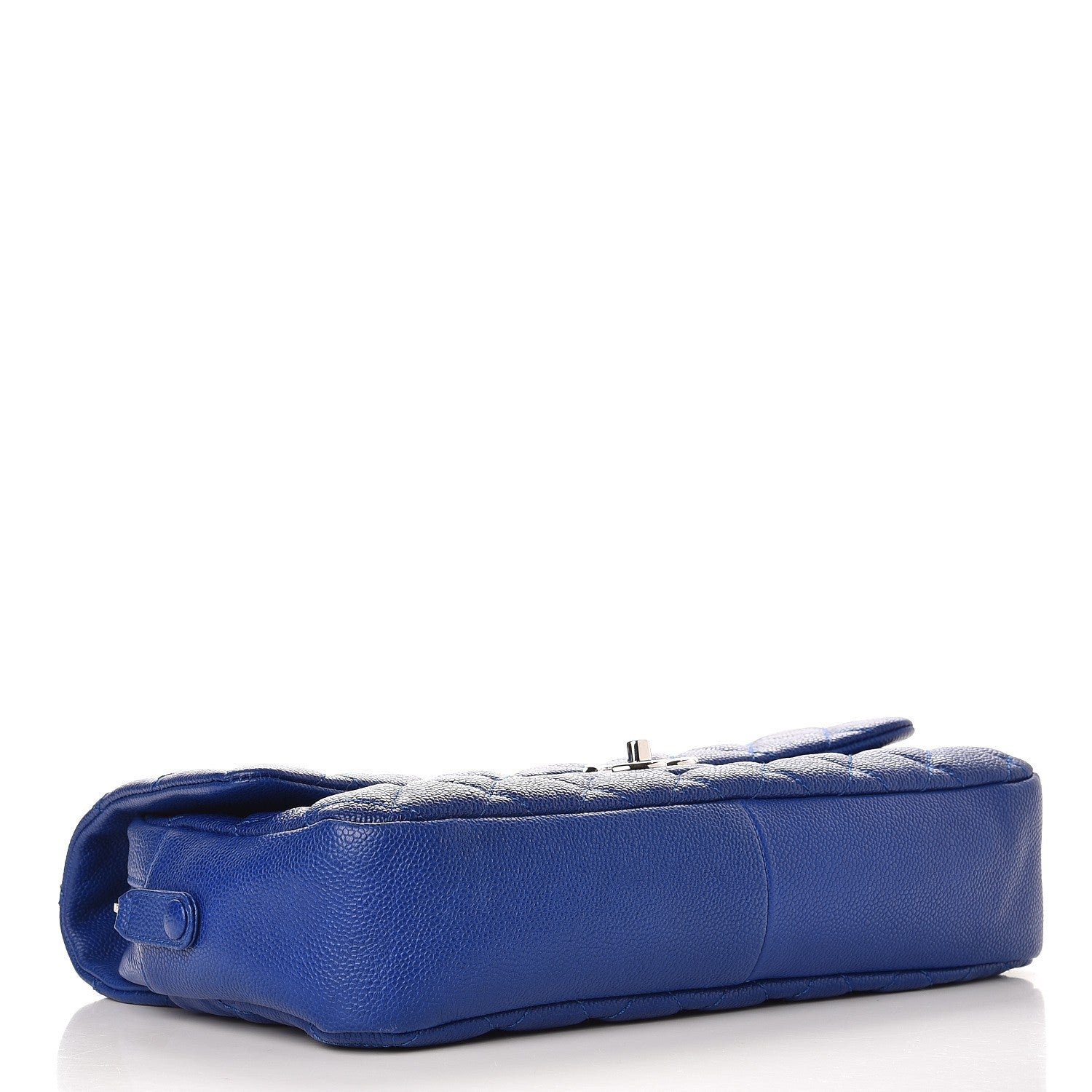 Chanel Caviar Quilted Jumbo Easy Flap Blue 4 of 7