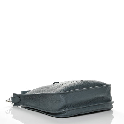 Hermes Taurillon Clemence Evelyne III GM Bleu Orage 4 of 7