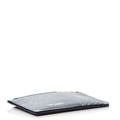 Saint Laurent Grained Calfskin 5 Fragments Zip Pouch Card Holder Deep Marine 4 of 8