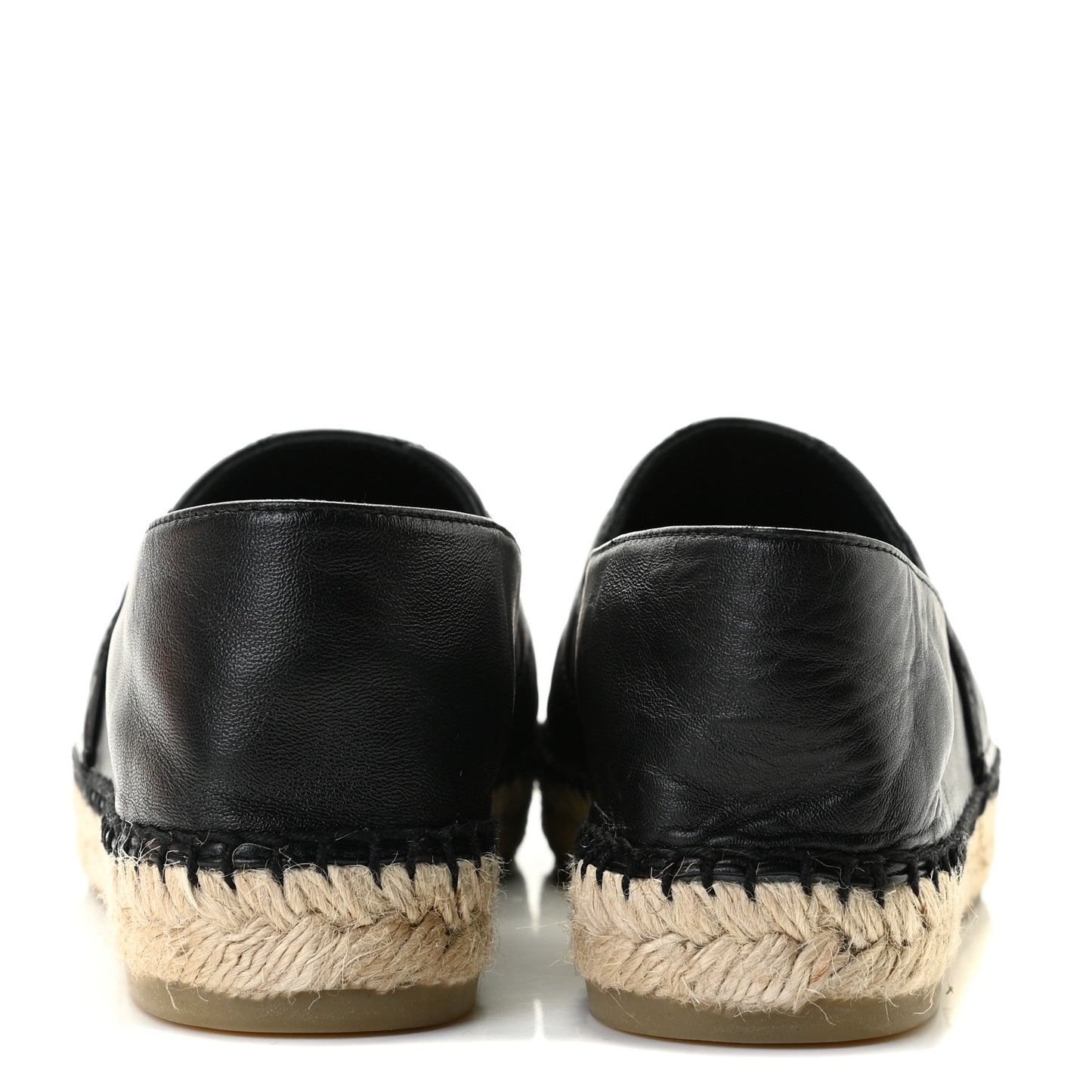 Lambskin Quilted CC Espadrilles 39 Black