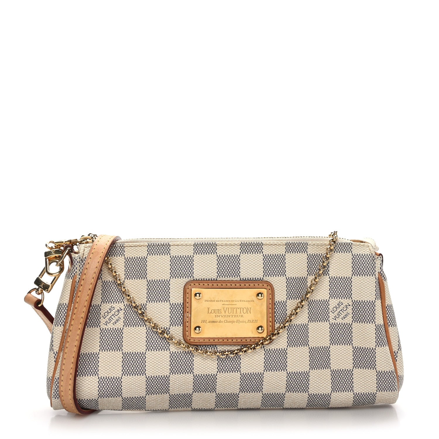 Louis Vuitton Damier Azur Eva Clutch 1 of 9