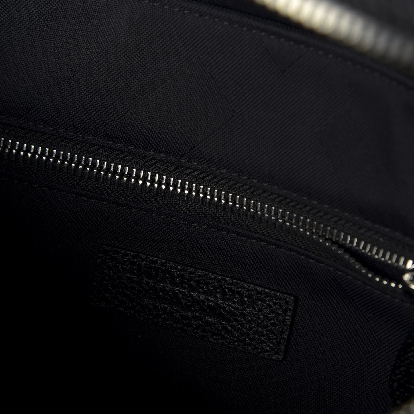 Nylon Pebbled Calfskin Backpack Navy
