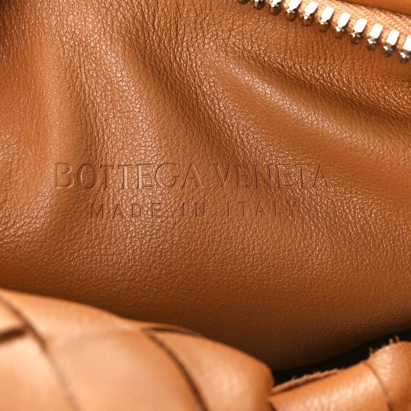 Nappa Intrecciato Mini Jodie Caramel