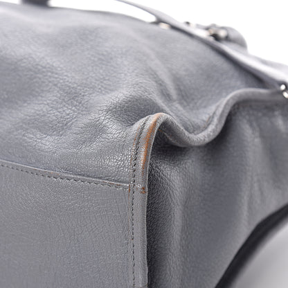 Balenciaga Chevre Silver Metallic Edge Hardware City Bleu Acier 20 of 27