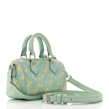 Louis Vuitton Empreinte Monogram Summer Stardust Nano Speedy Water Green 5 of 17