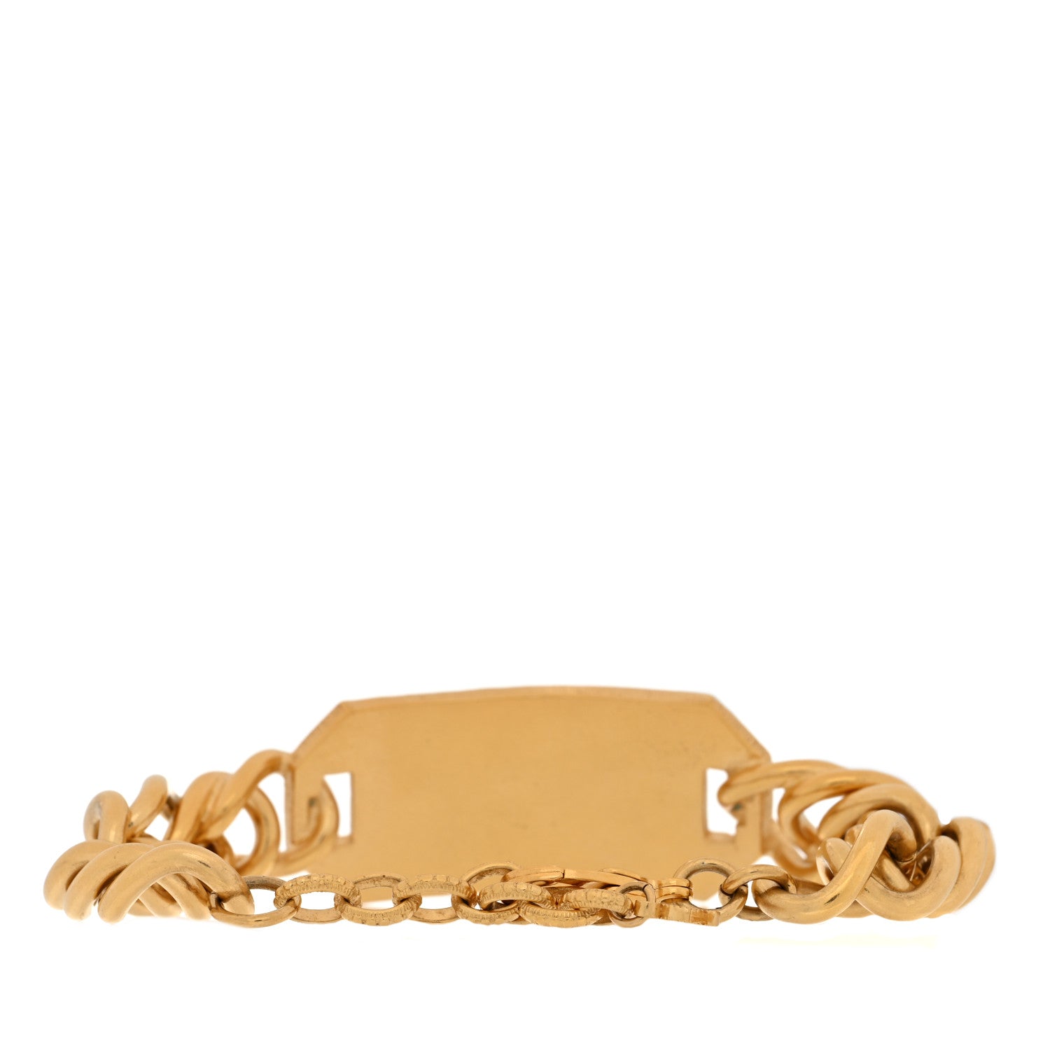 Chanel Metal 31 Rue Cambon Paris ID Chain Bracelet Gold 3 of 4