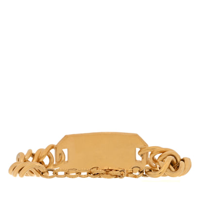 Chanel Metal 31 Rue Cambon Paris ID Chain Bracelet Gold 3 of 4