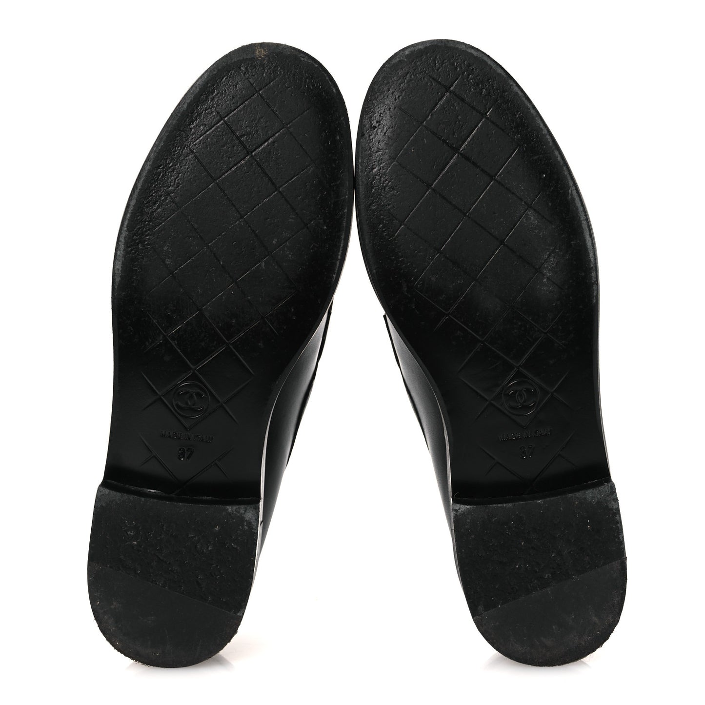 Lambskin Quilted CC Turnlock Loafers 37 Black 37 Black