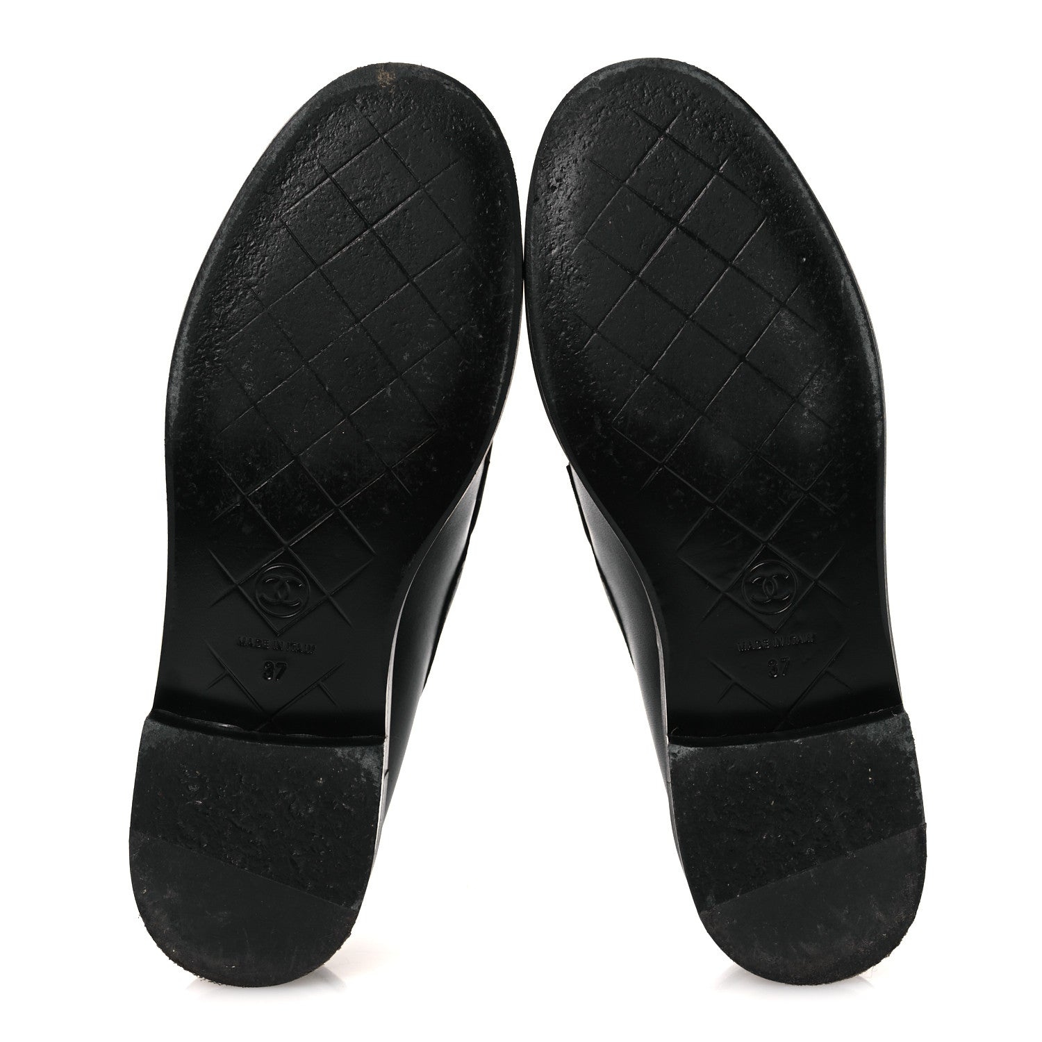 Chanel Lambskin Quilted CC Turnlock Loafers 37 Black 37 Black 7 of 13