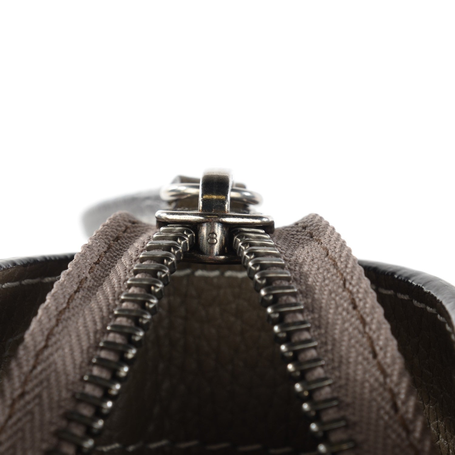 Celine Drummed Calfskin Mini Luggage Souris 8 of 9
