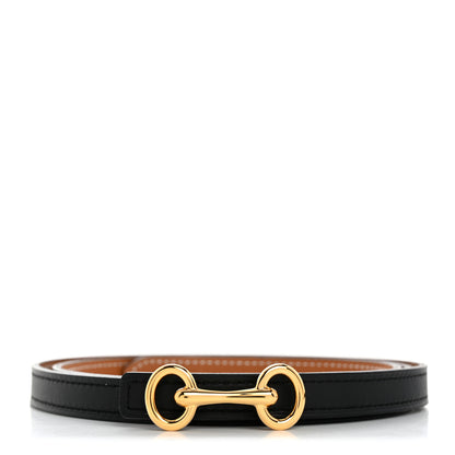 Hermes Epsom Swift 13mm Heritage Belt 95 38 Gold Black 1 of 9