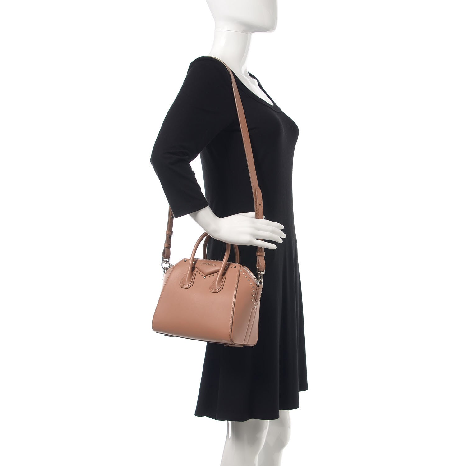 Givenchy Smooth Calfskin Mini Studded Antigona Old Pink 2 of 14