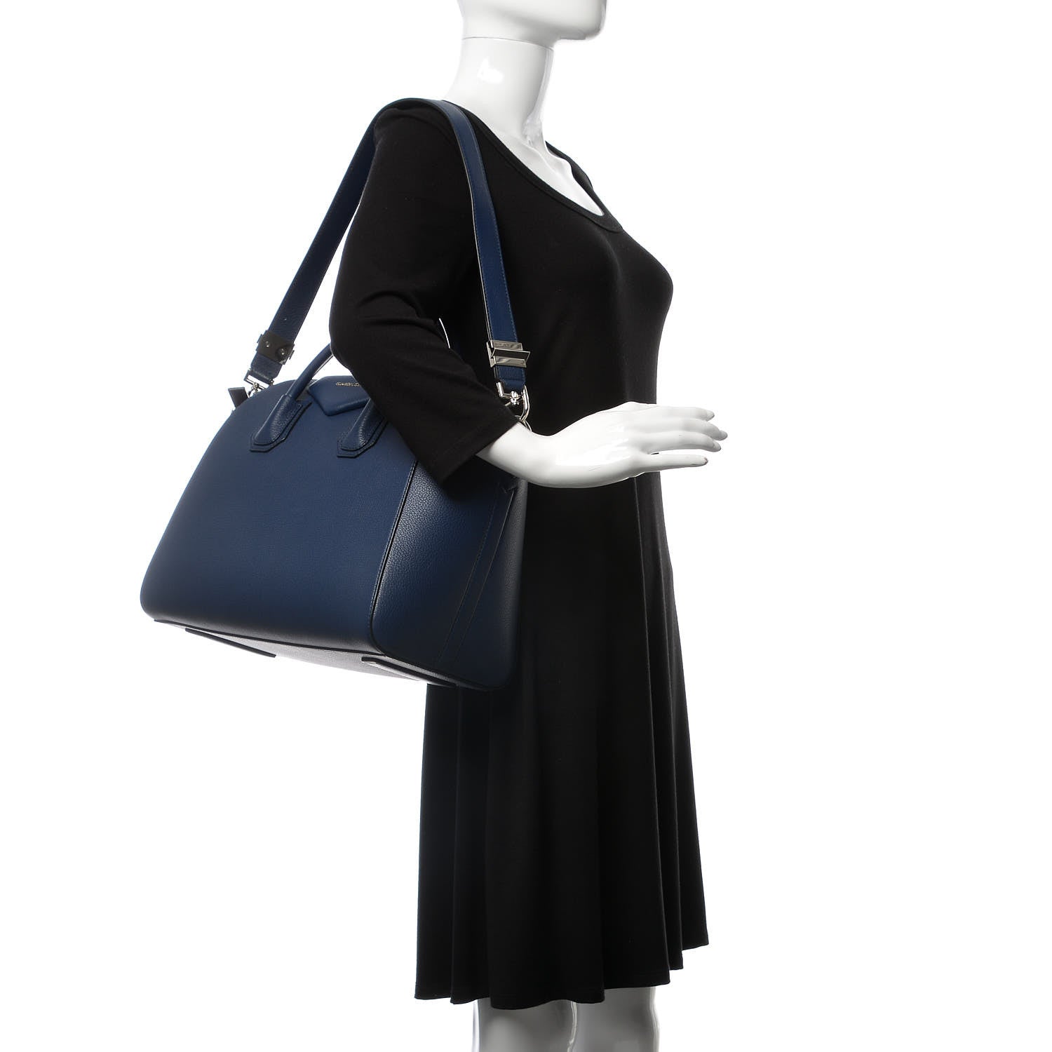 Givenchy Sugar Goatskin Medium Antigona Deep Blue 2 of 12