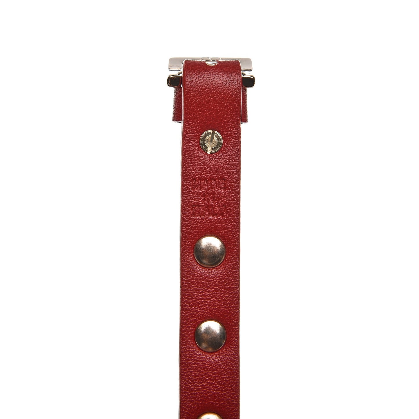 Vitello Rockstud Bracelet Red
