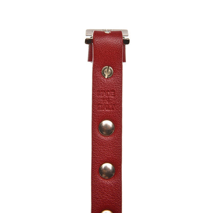 Valentino Garavani Vitello Rockstud Bracelet Red 5 of 5