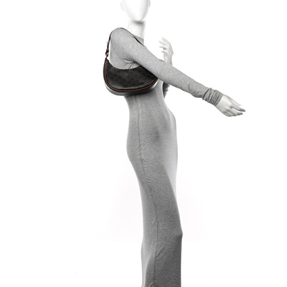 Celine Triomphe Canvas Calfskin Ava Shoulder Bag Tan 2 of 16