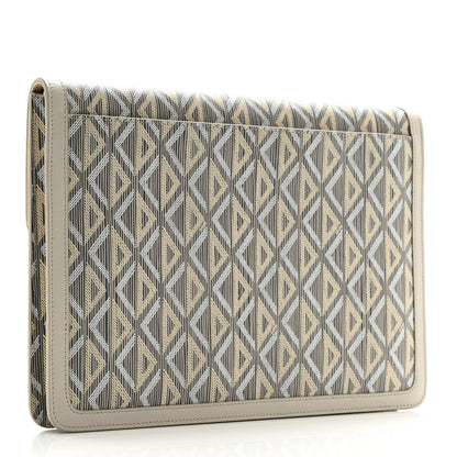Christian Dior Coated Canvas CD Diamond Hit The Road A4 Case Gray 3 of 8