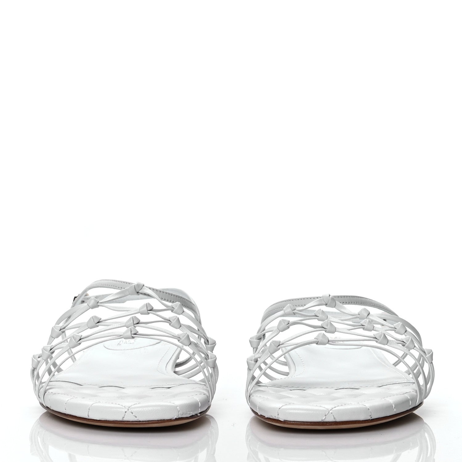 Chanel Lambskin CC Sandals 39 White 2 of 8