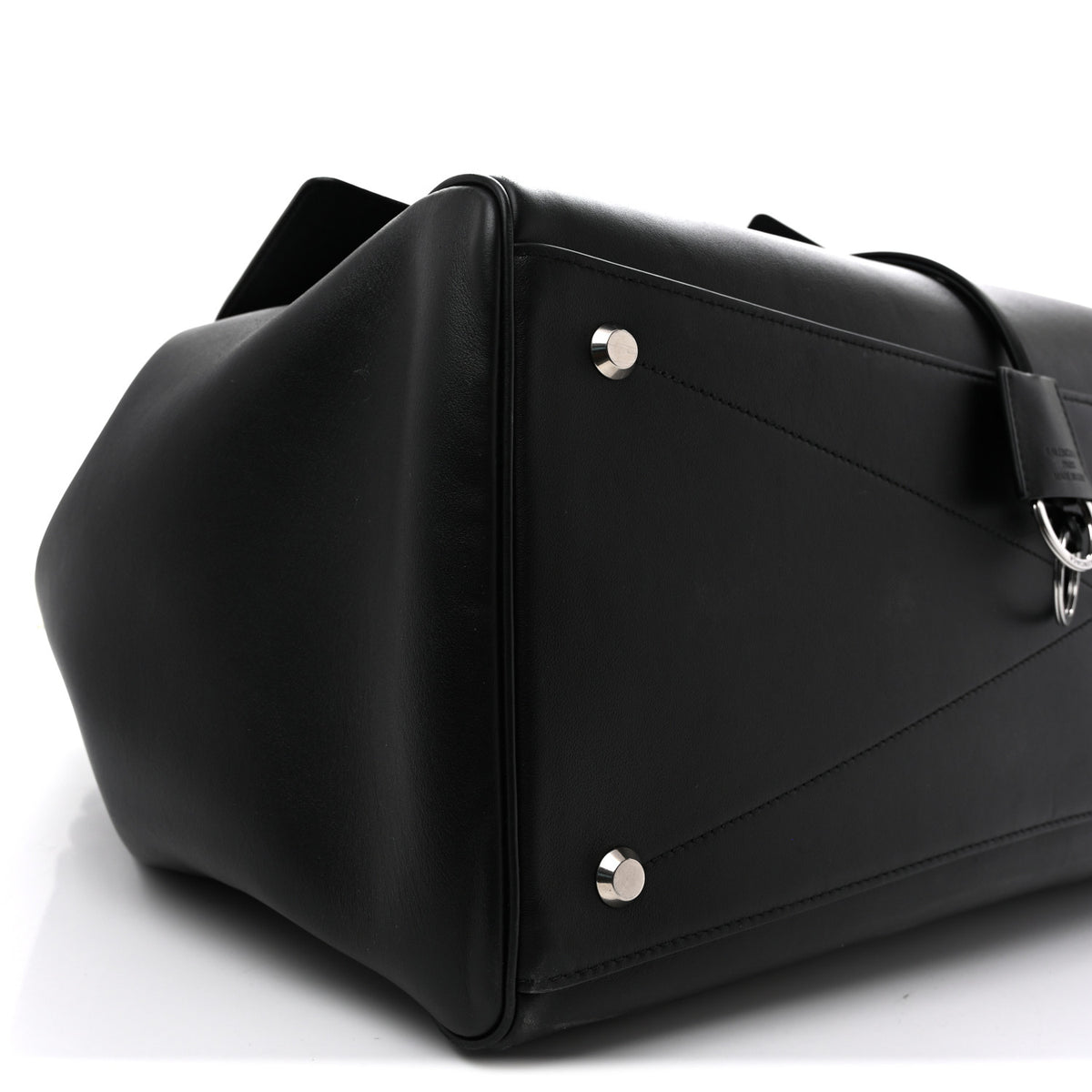 Balenciaga Smooth Calfskin XL Bel Air Carry All Bag Black 8 of 12