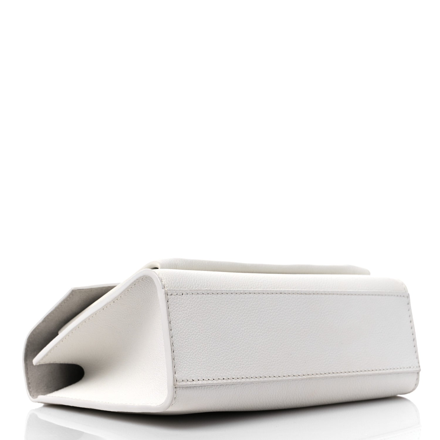Louis Vuitton Soft Calfskin Mylockme Chain Bag BB White 4 of 8
