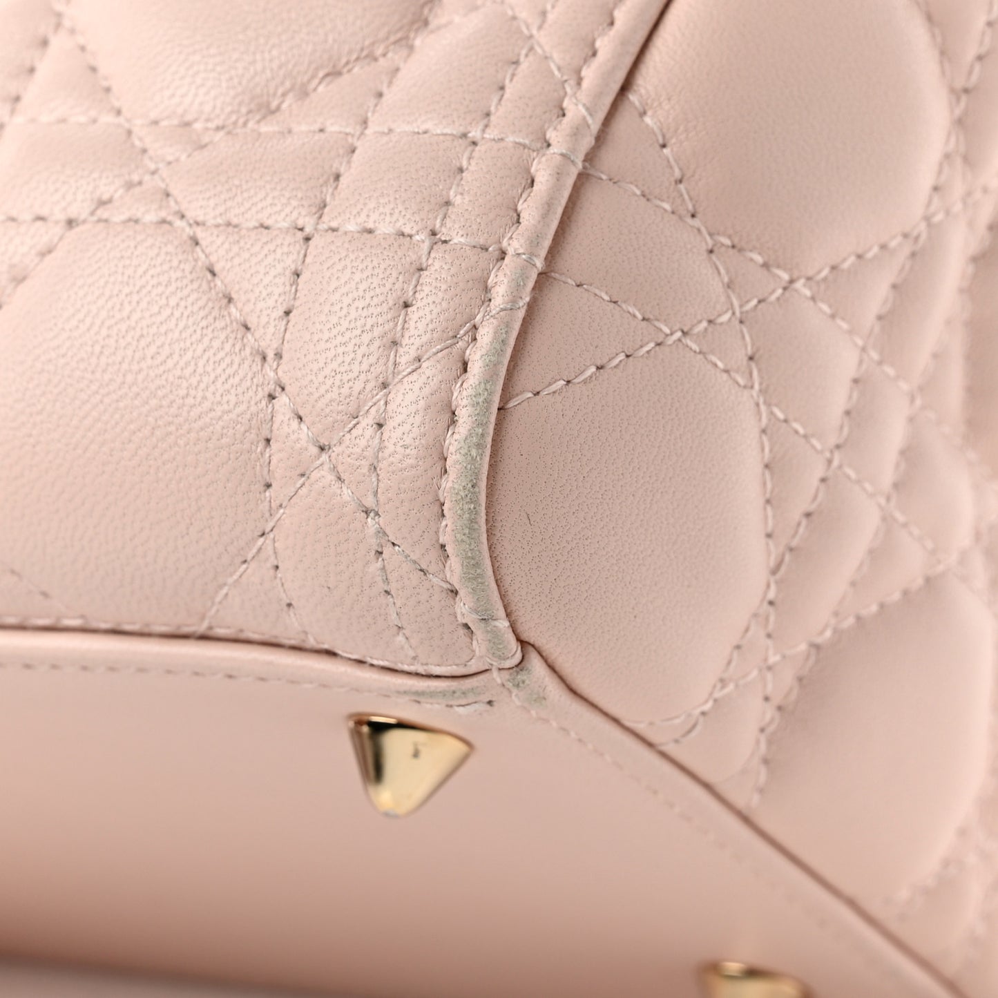 Lambskin Cannage Medium Lady Dior Light Pink