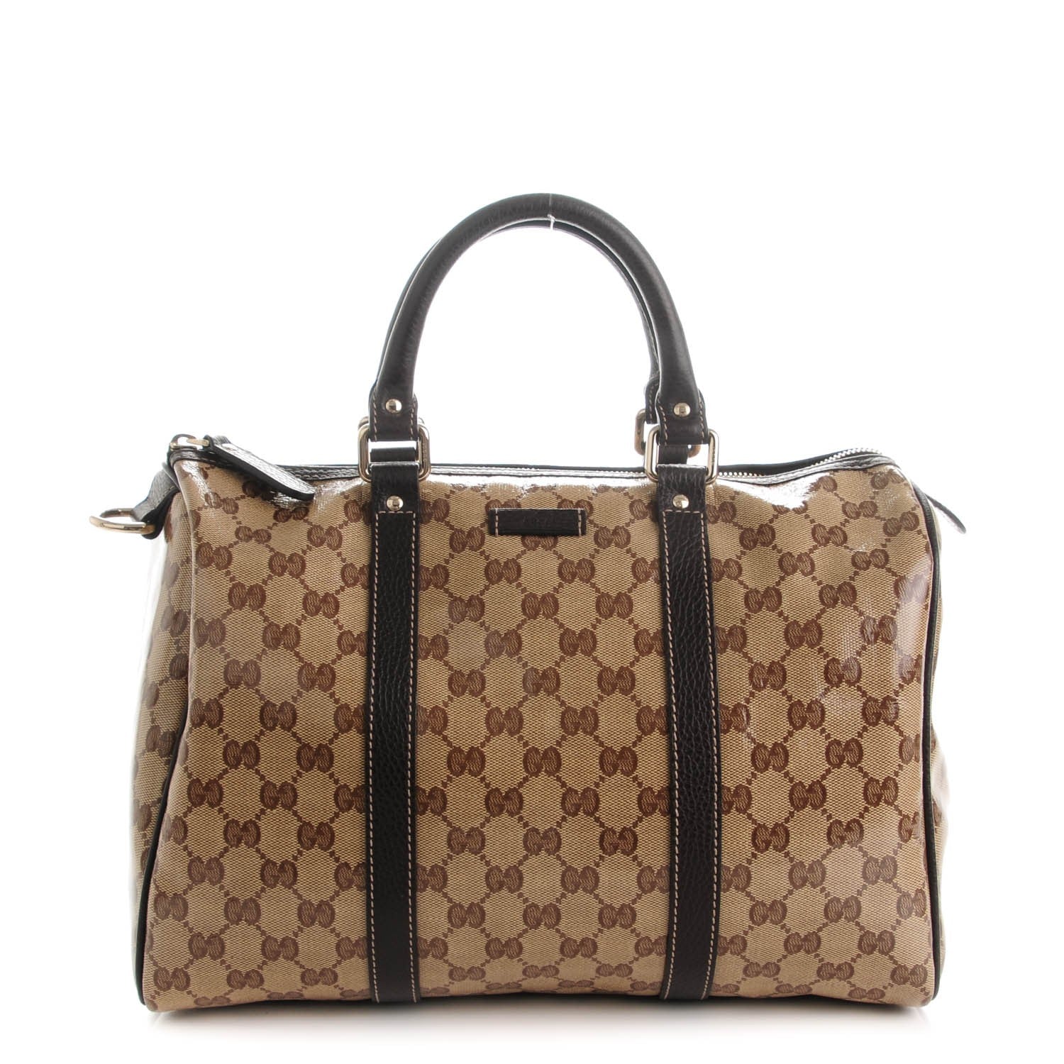 Gucci Crystal Monogram Medium Joy Boston Dark Brown 1 of 7