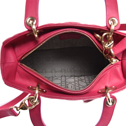 Christian Dior Lambskin Cannage Medium Lady Dior Pink 5 of 18