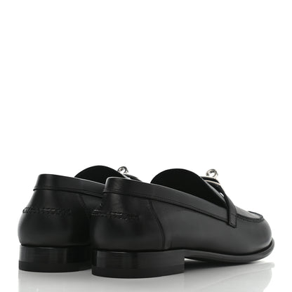 Hermes Calfskin Womens Destin Loafer 41 Black 4 of 10