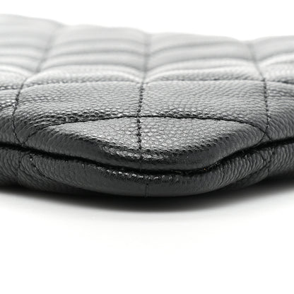 Chanel Caviar Quilted Medium Cosmetic Case Black 8 of 9