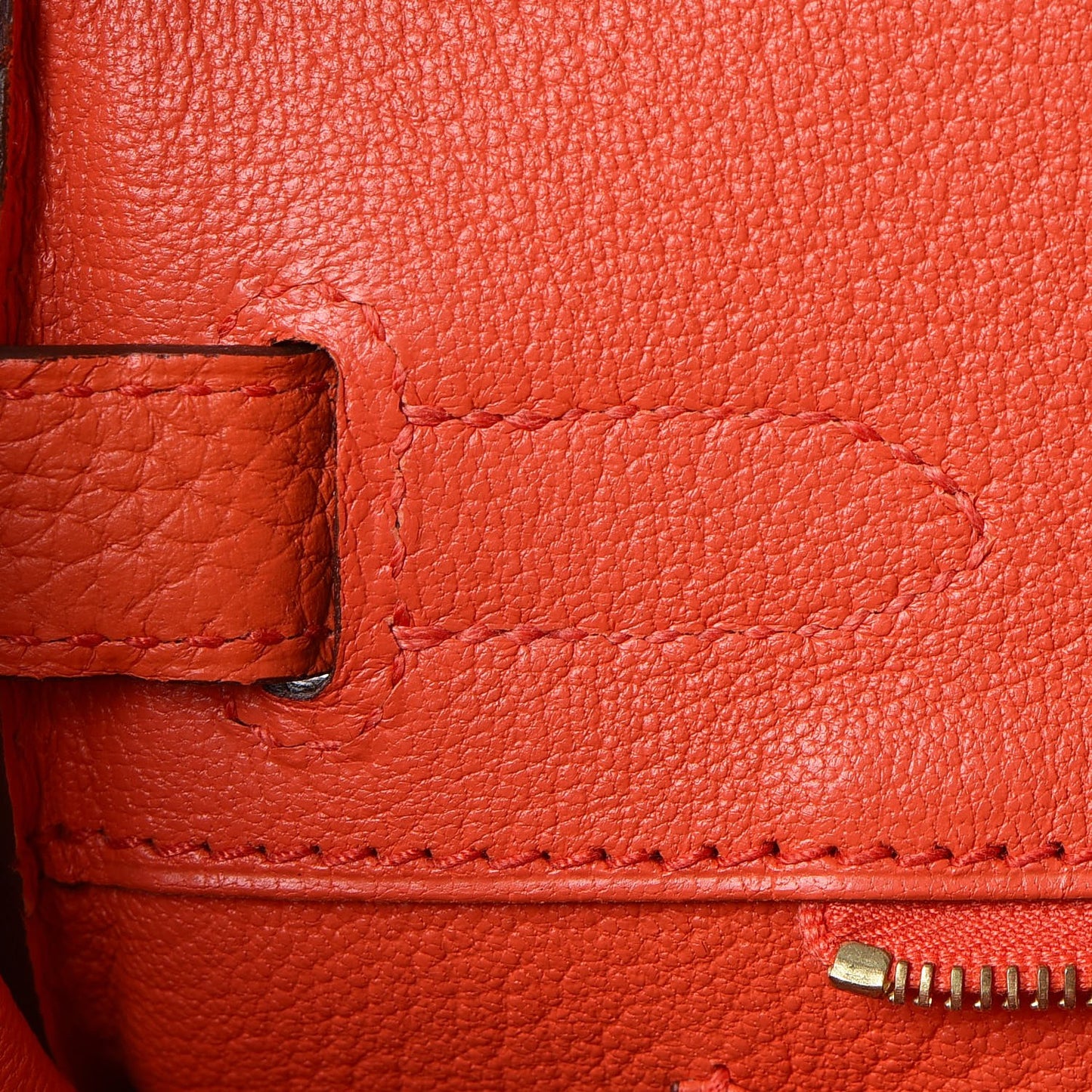 Togo Birkin 30 Orange Poppy